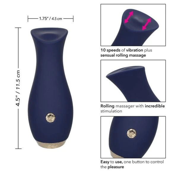 Calexotics Chic Tulpe Massager Blau – Vibrator met rolmassage