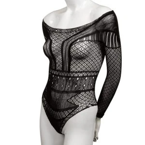 Calexotics Scandal Off-Shoulder Bodysuit Catsuit