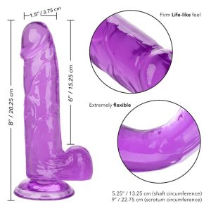 Calexotics Dildo Size Queen Lila 15,3 cm Calexotics Dildo Size Queen Lila 15,3 cm - Afbeelding 6
