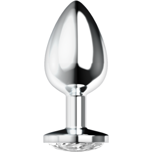 Ohmama Anal Plug with Crystal L, white Ohmama Anal Plug with Crystal L, white - Image 2