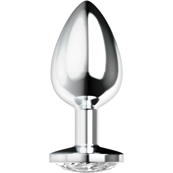 Ohmama Anal Plug with Crystal L, white Ohmama Anal Plug with Crystal L, white