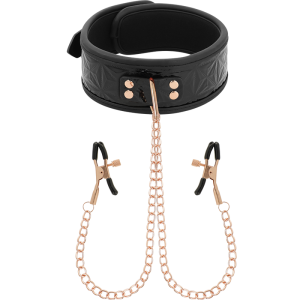 Begme Black Edition Halsband met tepelklemmen van neopreen Begme Black Edition Halsband met tepelklemmen van neopreen - Afbeelding 1