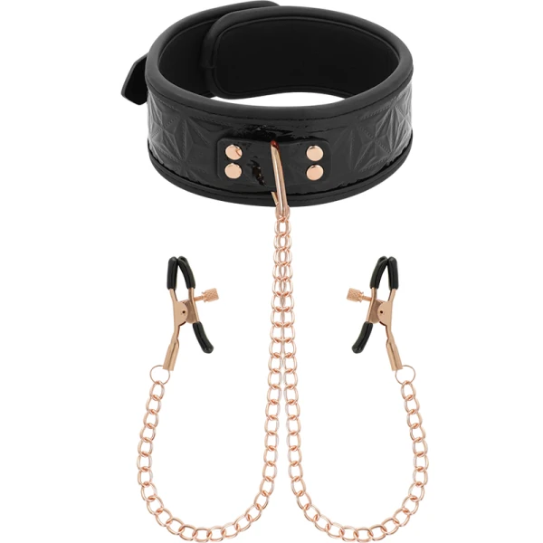 img_109473_cd16f98b42427bf71d8a8315c85ae4a5_1.png Begme Black Edition Halsband met tepelklemmen van neopreen