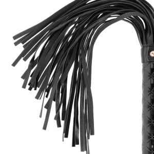Begme Black Edition vegan leren zweep Flogger