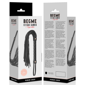 Begme Black Edition vegan leren zweep Flogger Begme Black Edition vegan leren zweep Flogger - Afbeelding 5