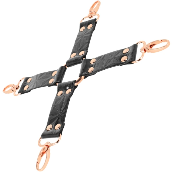 Begme Black Edition vegan leren hog-tie voor bondage