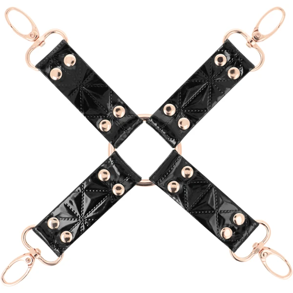 Begme Black Edition vegan leren hog-tie voor bondage