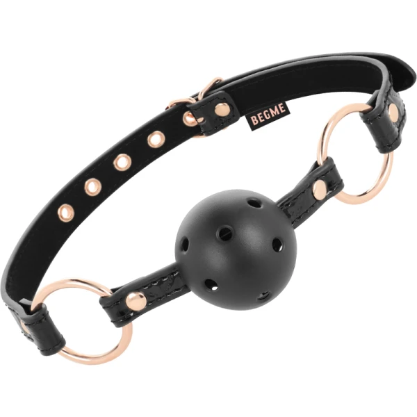 Begme Black Edition Bal-knevel van veganistisch leer met ademgaten
