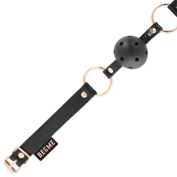 Begme Black Edition Bal-knevel van veganistisch leer met ademgaten