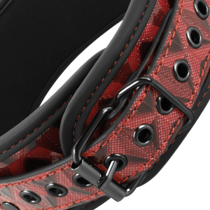 Begme Fetish Games Halsband met Nippelklemmen RED Edition Neopreen Begme Fetish Games Halsband met Nippelklemmen RED Edition Neopreen - Afbeelding 4
