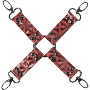 Begme RED Edition vegan leren varkensstropdas met neopreen voering