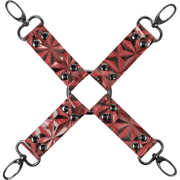 Begme RED Edition vegan leren varkensstropdas met neopreen voering