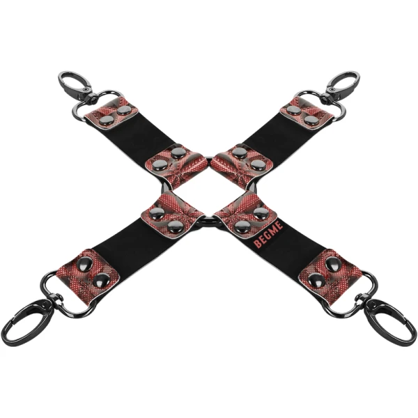Begme RED Edition vegan leren varkensstropdas met neopreen voering