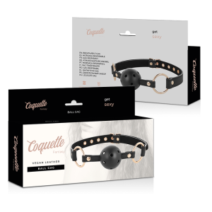 Coquette Fantasy Ballgag van vegan leer met ademgaten Coquette Fantasy Ballgag van vegan leer met ademgaten - Afbeelding 6