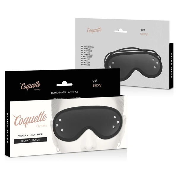 Coquette Fantasy vegan leren masker Chic Desire met neopreen voering