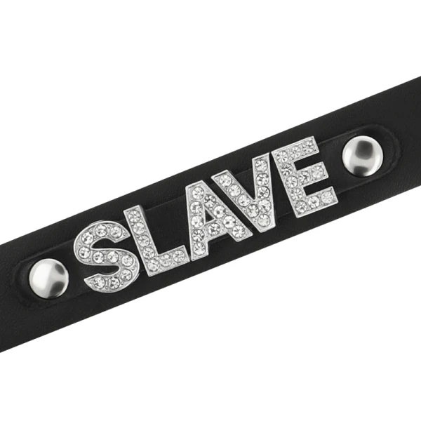 Coquette Accessories Sklavenhalsband van vegan leer Desire