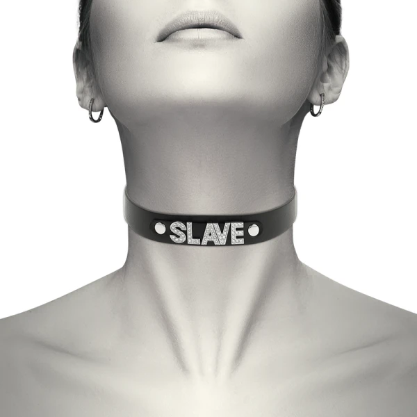 Coquette Accessories Sklavenhalsband van vegan leer Desire