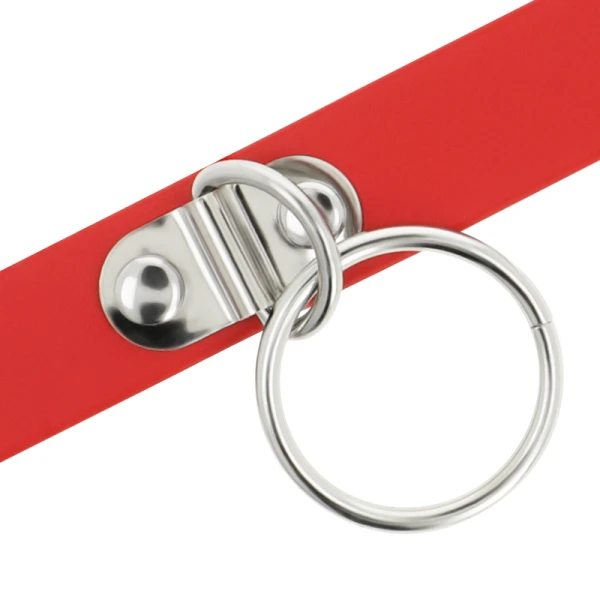 Coquette Accessories Fetish-halsketting Desire van veganistisch leer, rood