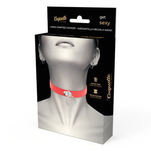 Coquette Accessories Fetish-halsketting Desire van veganistisch leer, rood Coquette Accessories Fetish-halsketting Desire van veganistisch leer, rood - Afbeelding 6