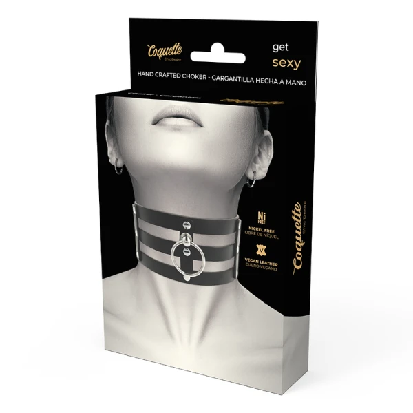 Coquette Accessories Fetish-halsband van vegan leer Desire