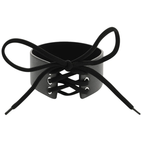 Coquette Accessories vegan leren halsband Desire Shoker zwart