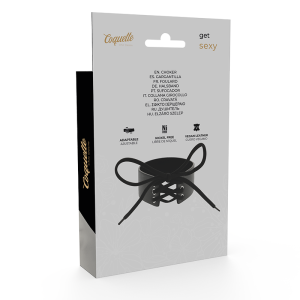 Coquette Accessories vegan leren halsband Desire Shoker zwart Coquette Accessories vegan leren halsband Desire Shoker zwart - Afbeelding 7