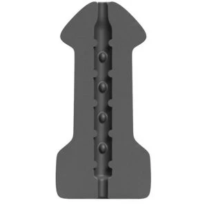 ALL Black Masturbator Hook Up met pijpbeurtgevoel 17 cm