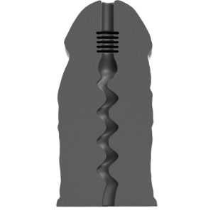 ALL Black Masturbator E-boy met Zigzag-structuur, 17 cm ALL Black Masturbator E-boy met Zigzag-structuur, 17 cm - Afbeelding 1