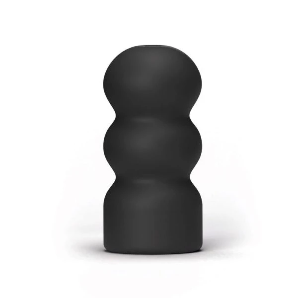 ALL Black Masturbator Pookie met gegroefde binnenkant 17 cm ALL Black Masturbator Pookie met gegroefde binnenkant 17 cm