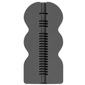 ALL Black Masturbator Pookie met gegroefde binnenkant 17 cm ALL Black Masturbator Pookie met gegroefde binnenkant 17 cm - Afbeelding 1