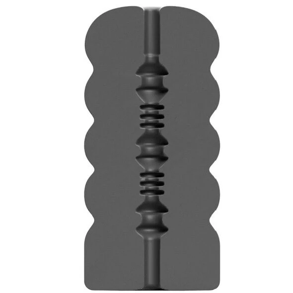 ALL Black Masturbator Twink met spiraalontwerp, 17 cm