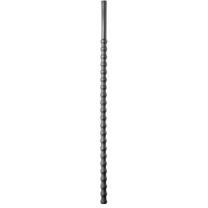 ALL Black Silicone Urethral Probe with Waves, 24 cm