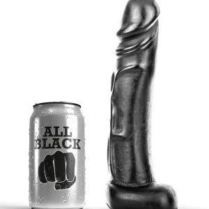 ALL Black Dildo mit natürlicher Form, 22 x 5 cm