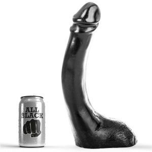 ALL Black Dildo met ballen voor gevorderde fisting-ervaringen ALL Black Dildo met ballen voor gevorderde fisting-ervaringen - Afbeelding 1