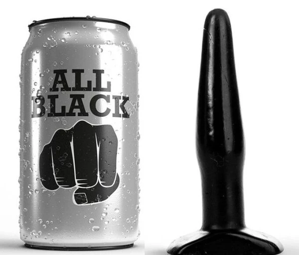 ALL Black Analplug Starter-Penetrator PVC