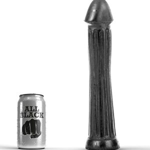 ALL Black Plug-Dildo met ribbels, 31 x 6 cm ALL Black Plug-Dildo met ribbels, 31 x 6 cm - Afbeelding 1