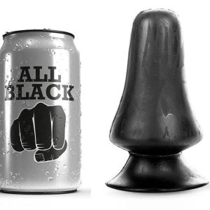 ALL Black Analplug mit überraschendem Durchmesser