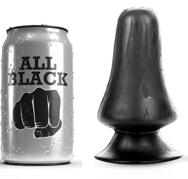ALL Black anaalplug met verrassende diameter
