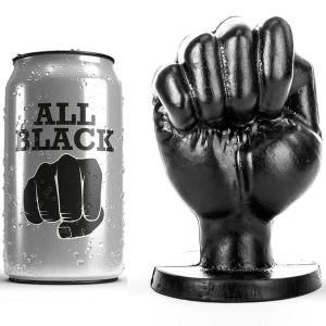 ALL Black Fist Dildo Anal made of PVC for anal fisting stimulation, black