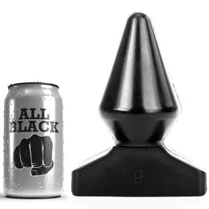 ALL Black Analplug mit 9 cm Durchmesser, PVC