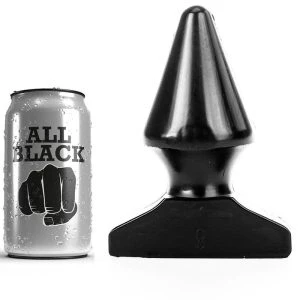 ALL Black Analplug kegelförmig 17 x 8 cm