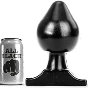 All Black Analplug mit flexibler Spitze