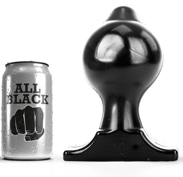 ALL Black Analplug PVC 18 x 10 cm