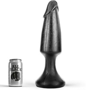 ALL Black Anale plug met penisvorm 35 x 9 cm ALL Black Anale plug met penisvorm 35 x 9 cm - Afbeelding 1
