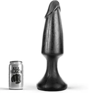 ALL Black Analplug mit Penisform 35 x 9 cm