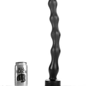ALL Black Analperlen mit fünf breit-schmal Variationen PVC – Bild 1