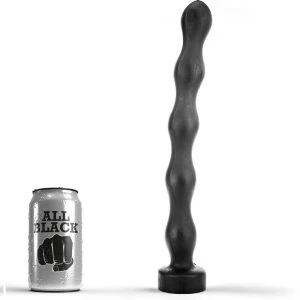 ALL Black Anal Plug with Ball Shape and Five Thickenings