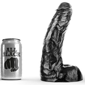 ALL Black Dildo natuurlijke vorm 26 x 7 cm PVC ALL Black Dildo natuurlijke vorm 26 x 7 cm PVC - Afbeelding 1