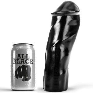 ALL Black Realistischer Dildo mit halbsichtbarem Zug ALL Black Realistischer Dildo mit halbsichtbarem Zug – Bild 1