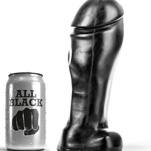 ALL Black Dildo mit Hoden, breite Zehe 22 x 8 cm ALL Black Dildo mit Hoden, breite Zehe 22 x 8 cm – Bild 1
